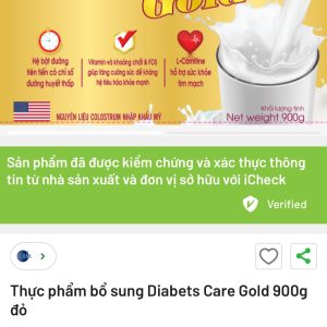 diabets care dinh dưỡng cho người tiểu đường